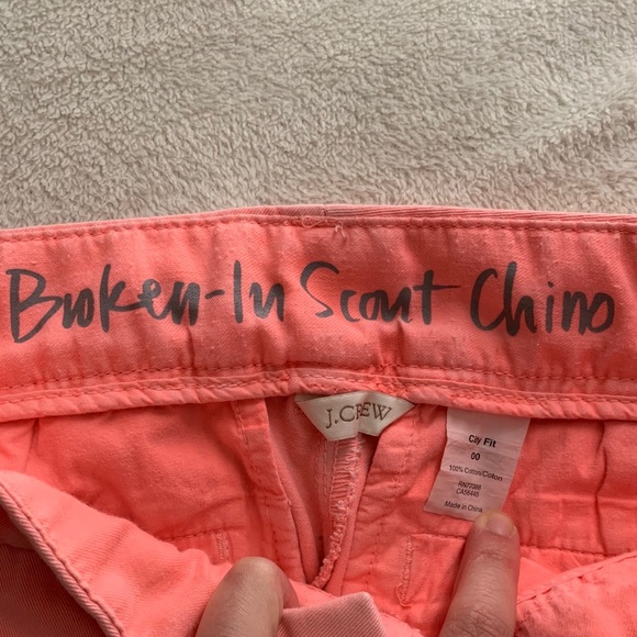 J. Crew Broken-In Scout Chino, Neon Peach - Picture 5 of 8